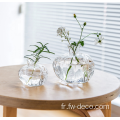 Clear Mini Glass Vase Vase Nouvel An cadeau